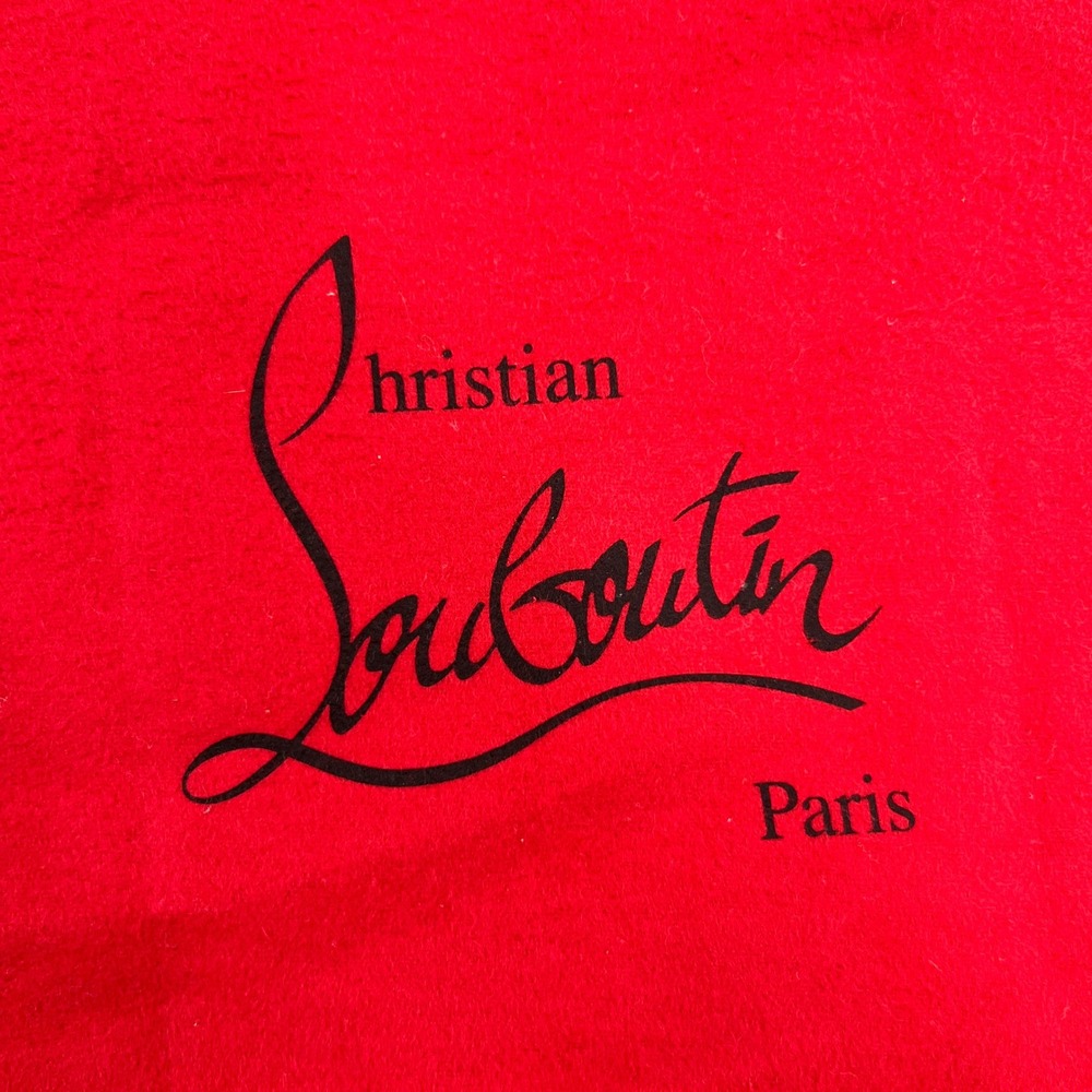 Christian Louboutin Dust Bag Red Flannel Purse Handbag Storage Sleeper 11x15in - Picture 7 of 9